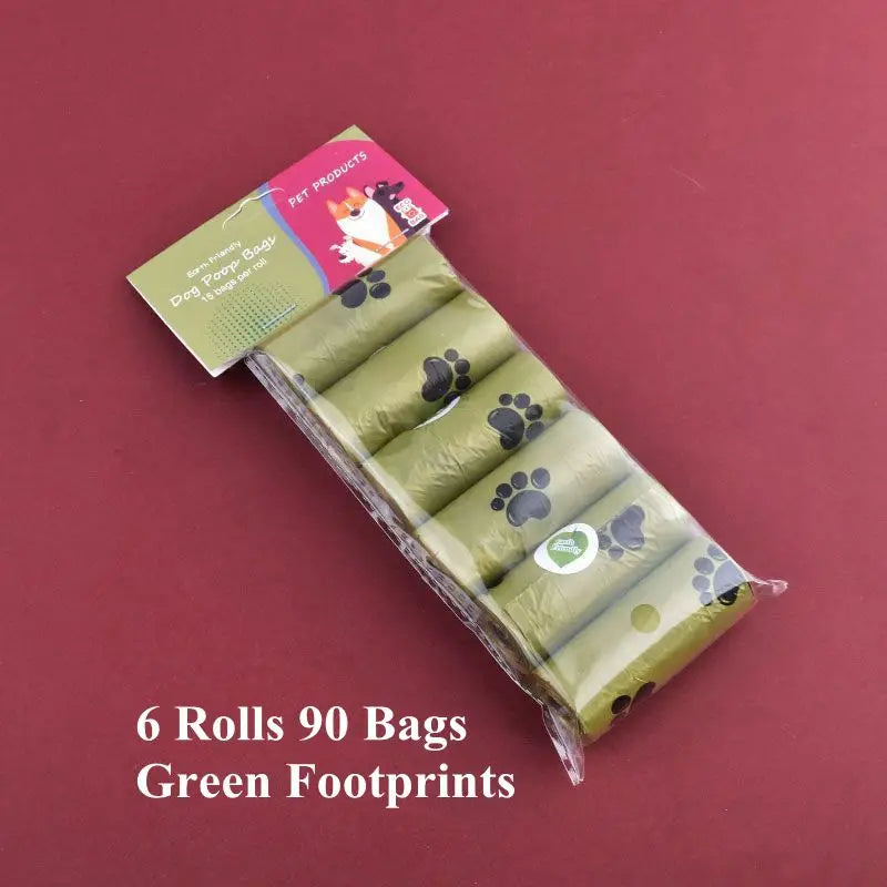Rollos biodegradables para mascotas 1/18 bolsas aromáticas para desechos de perro o gato. ¡Ecológicos, resistentes y con dispensador