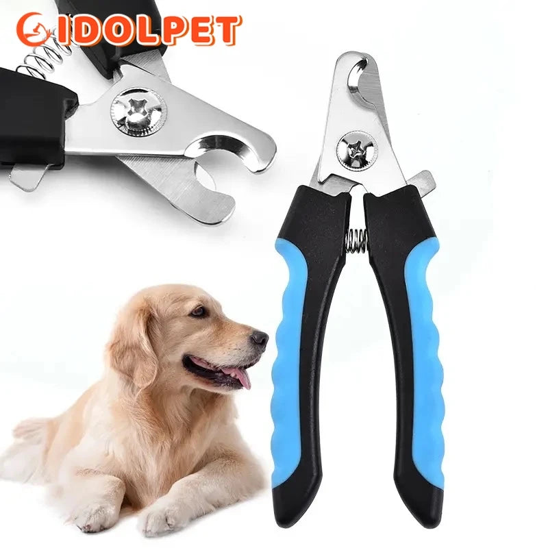 ✂️ Cortauñas Profesional para Mascotas con Protector de Seguridad – Tijeras de Acero Inoxidable para Perros y Gatos