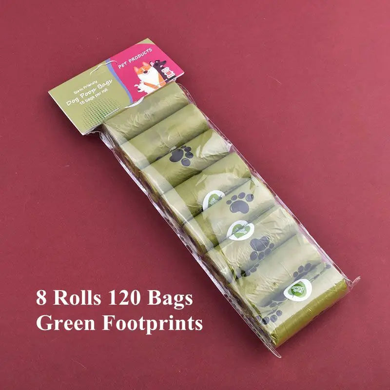 Rollos biodegradables para mascotas 1/18 bolsas aromáticas para desechos de perro o gato. ¡Ecológicos, resistentes y con dispensador