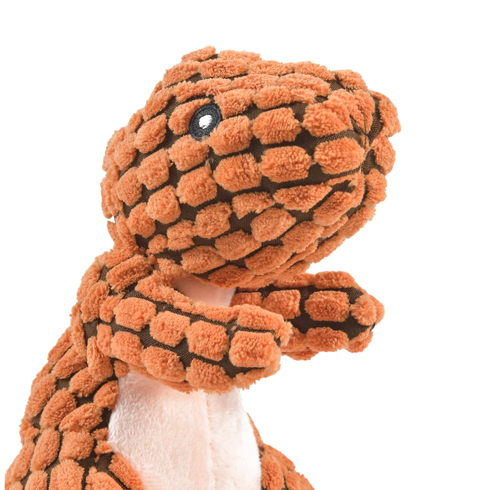 🦖 Diversión asegurada para tu mascota Estos adorables juguetes de peluche con forma de dinosaurio son perfectos para perros y gatos. Su diseño suave y atractivo estimula el juego y ayuda a reducir el aburrimiento y el estrés de tu mascota.