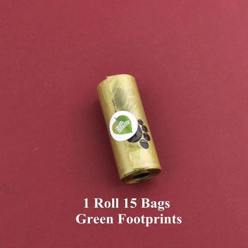 Rollos biodegradables para mascotas 1/18 bolsas aromáticas para desechos de perro o gato. ¡Ecológicos, resistentes y con dispensador
